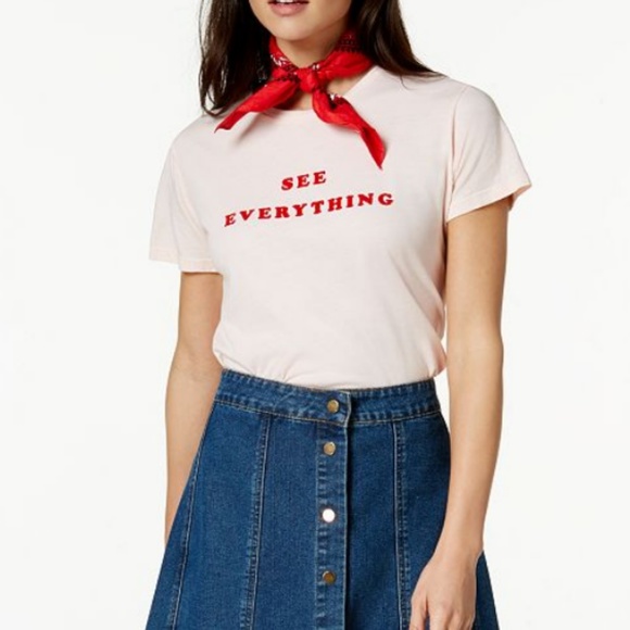 ban.do Tops - ban.do  Cotton See Everything Graphic T-Shirt
